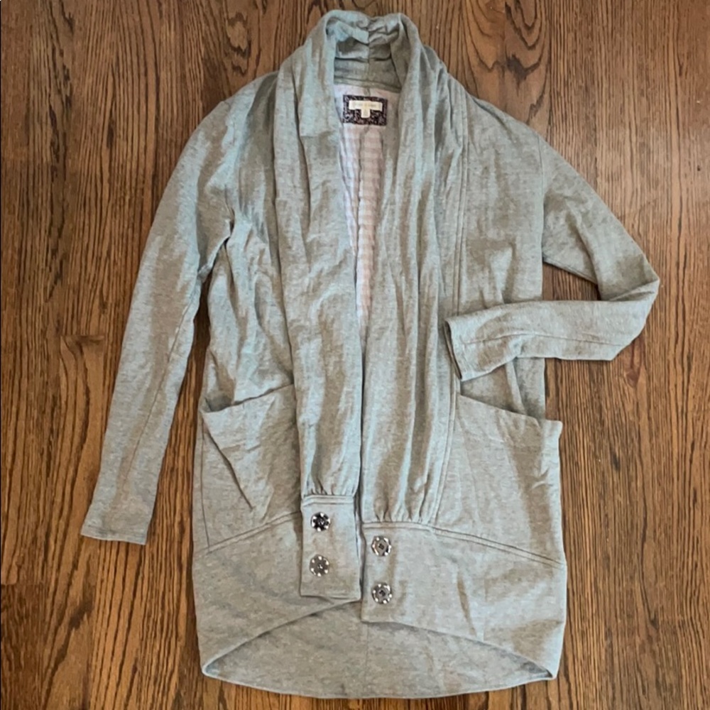 Pure Good Sweatshirt Tunic Cardigan